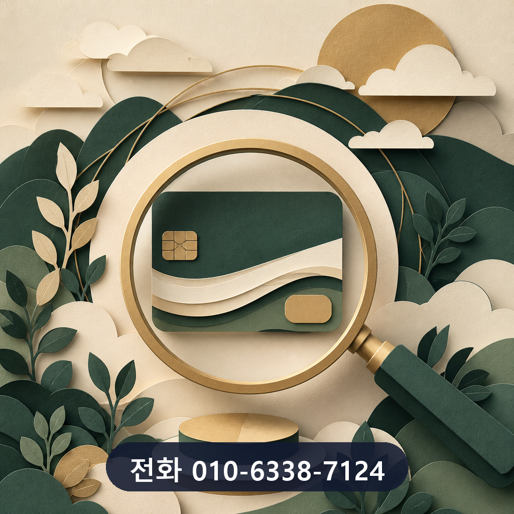 카드깡 수수료 한도 확인 이미지